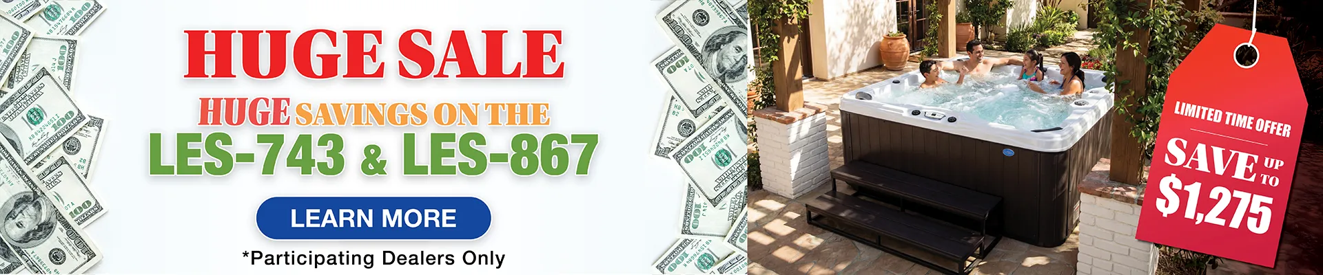 Calspas hot tub being used in a family setting - Bakersfield